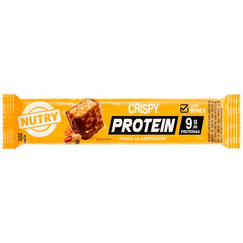 Cereal en barra Crispy Protein Mani NUTRY 30 g