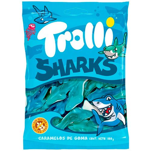 Gomitas gelatina Trolli sharks 100 g