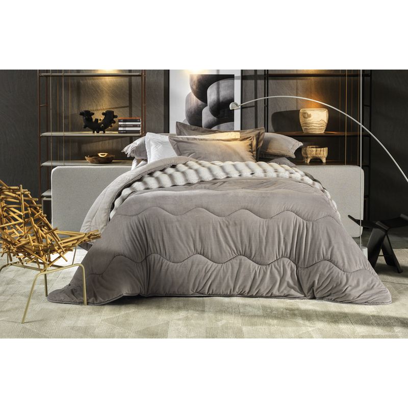Acolchado-Blend-Esense-Boss-king-size-260-x-240-cm-gris