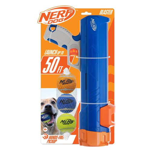 Lanzador de pelotas NERF dog 40 cm con 3 pelotas