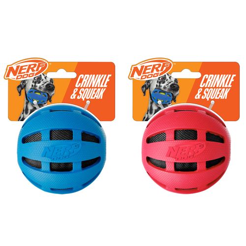 Pelota de goma NERF dog chilla y cruje 10 cm