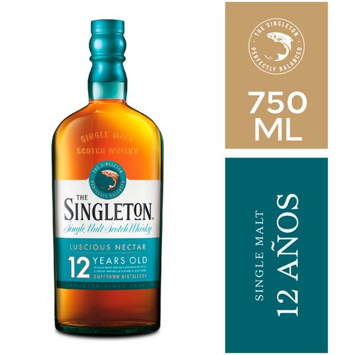 Whisky Escocés THE SINGLETON Malt Dufftown 12 Años 750 ml