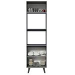 Armario-Cocina-2-Puertas-2-Nichos-60x211x52-cm-Gris