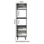 Armario-Cocina-2-Puertas-2-Nichos-60x211x52-cm-Gris