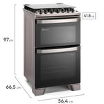 Cocina-ELECTROLUX-Mod.-FE4DC-4-hornallas-doble-horno-gas-electrico