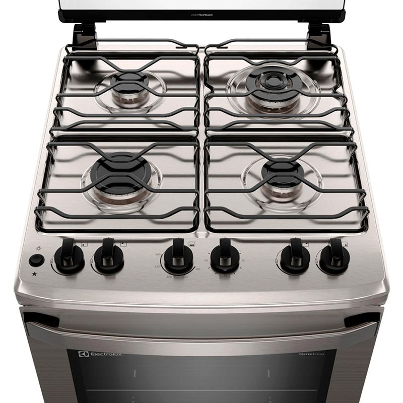 Cocina-ELECTROLUX-Mod.-FE4TC-4-hornallas-y-horno-gas-gris