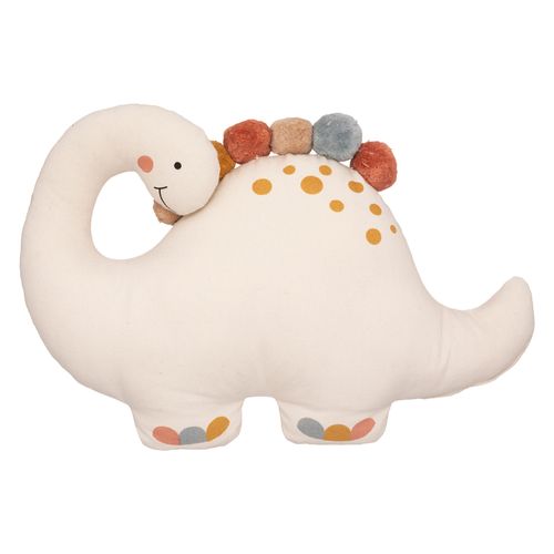 Almohadón Dino con pompones 38 cm