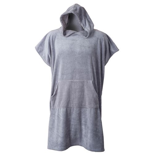 Poncho playero de adulto 110 x 88 cm tl gris