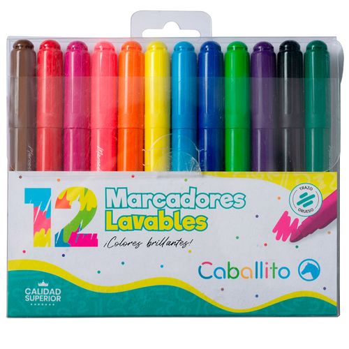 Marcador Caballito 12 un. Gruesos