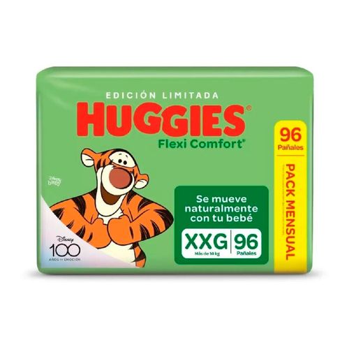 Tripack pañales HUGGIES Active Sec talle XXG. 90 unidades