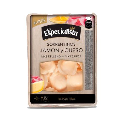 Sorrentinos La ESPECIALISTA jamón y queso 500 g