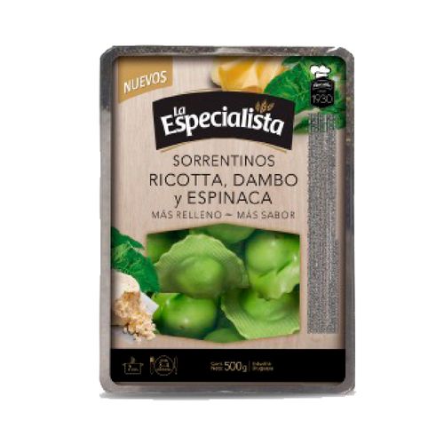Sorrentinos LA ESPECIALISTA espinaca y queso 500 g