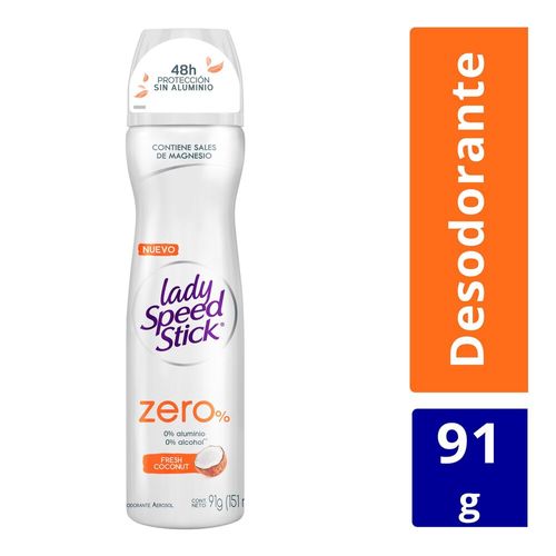 Desodorante LADY SPEED STICK natural coco aerosol 91 g