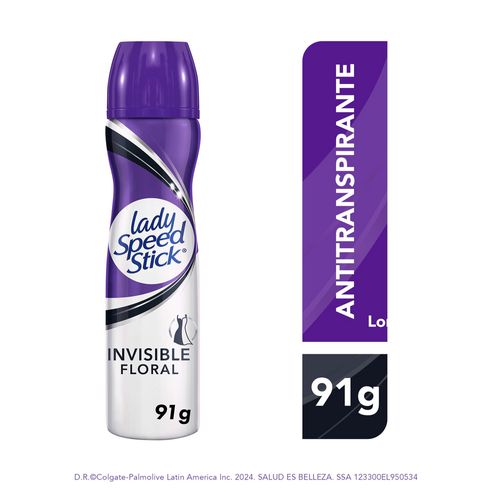 Desodorante LADY SPEED STICK invisible flora aerosol
