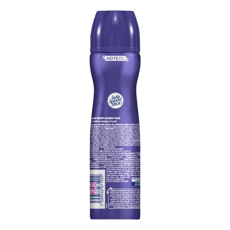 Desodorante-LADY-SPEED-STICK-invisible-flora-aerosol
