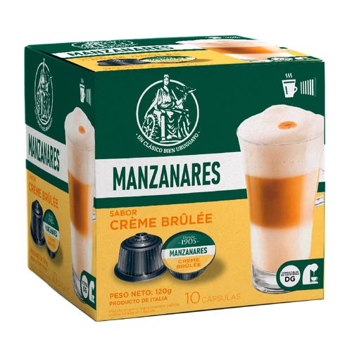Cápsulas MANZANARES Creme Brulée 10 un.