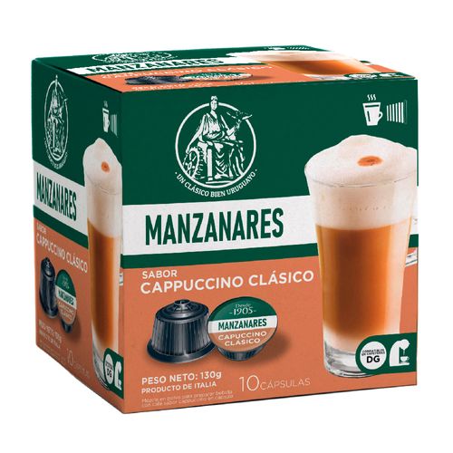 Cápsulas MANZANARES Cappuccino Clásico 10 un.