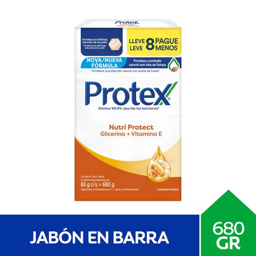 Pack x 8 jabón de tocador PROTEX vitamina e 85 g