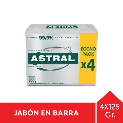 Jabón ASTRAL Plata 4x3
