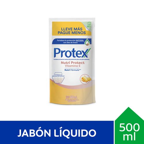 Jabón líquido PROTEX Vitamina E Doy pack 500 ml