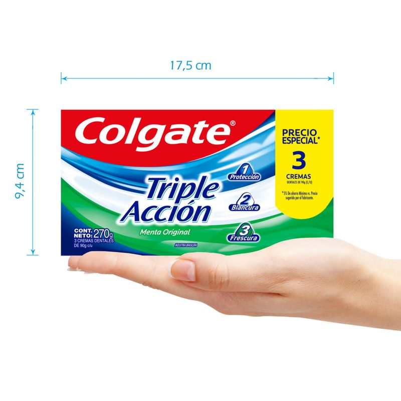Pack-x-3-crema-dental-COLGATE-Triple-Accion-90-g-con-20--dto.