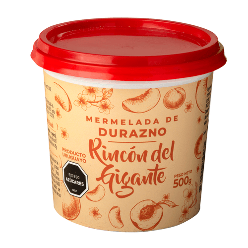 Mermelada de durazno RINCON DEL GIGANTE 500 g