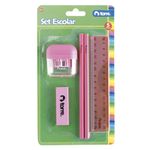 Set-escolar-TORRE-2-lapices--goma-sacapuntas-regla