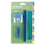 Set-escolar-TORRE-2-lapices--goma-sacapuntas-regla