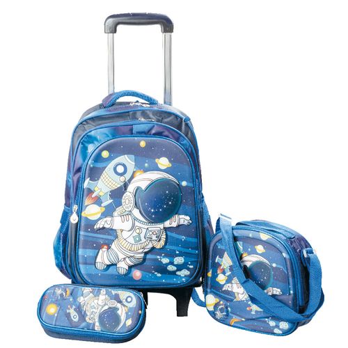 Set mochila SPACE con luz 3 piezas