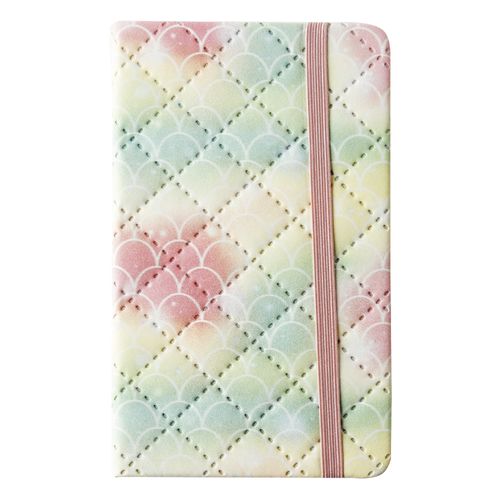 Libreta A6 con lomo y elástico 8,5 x 14 cm 80 hojas color pastel