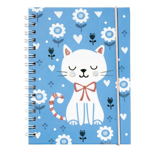Libreta de deb doble espiral y elasti 15 x 11 55 h gat
