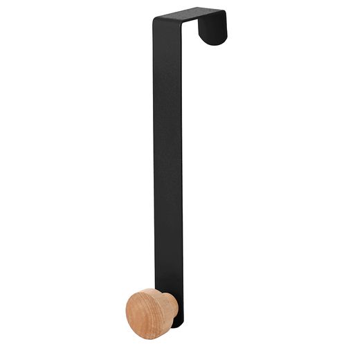 Perchero para Puerta 3x2.5x20 cm w7051 w-1 Negro