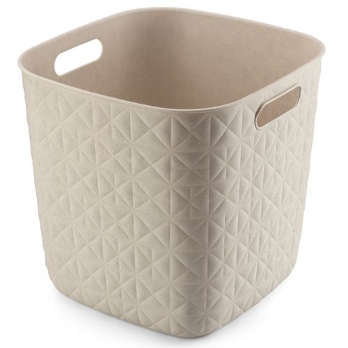 Canasto rectangular PP 15 L Blanco