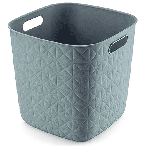Canasto rectangular PP 15 L Azul