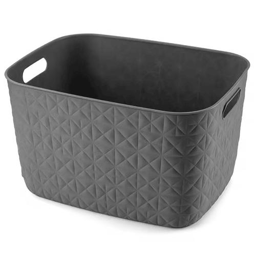 Canasto softex 19 L gris oscuro