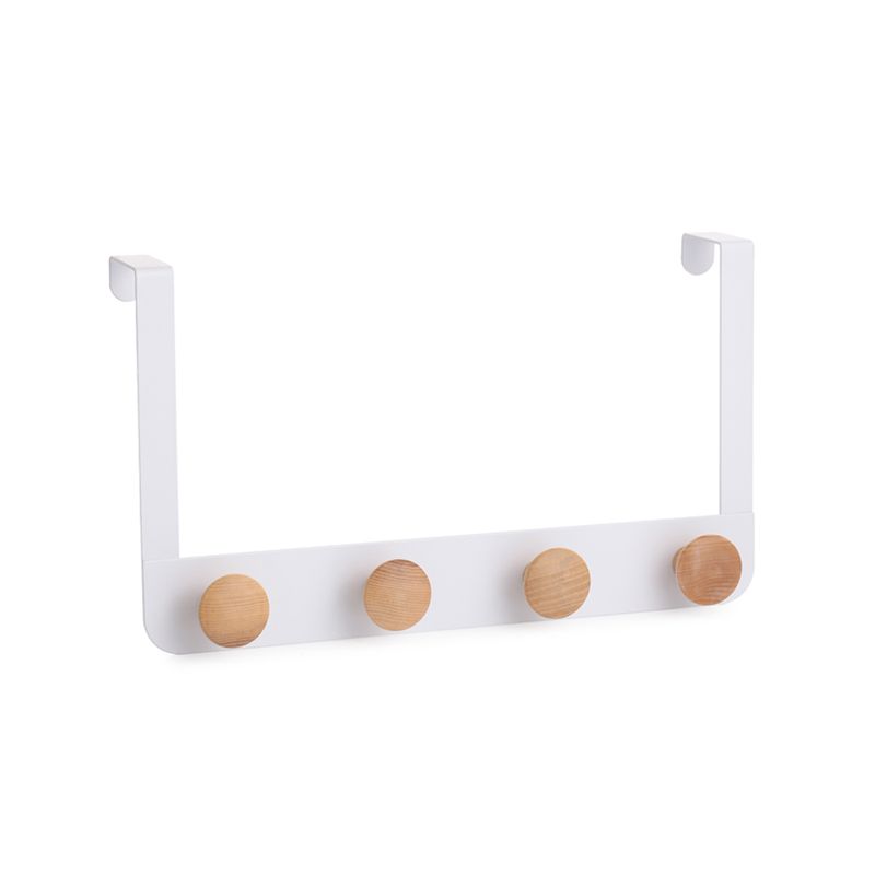 Perchero-para-puerta-35-x-3-x-20-cm-4-g-w-7051-w-4-ash-Blanco
