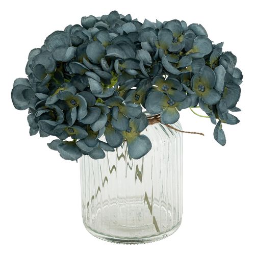 Florero con Hortensias Artificiales h24 cm 204233