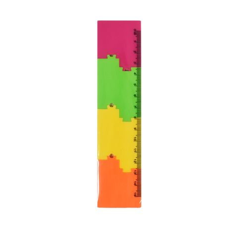 Regla 15 cm Encastre de Colores