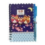 Libreta-con-Lapicera-14x10-cm-30h-Lechuzas