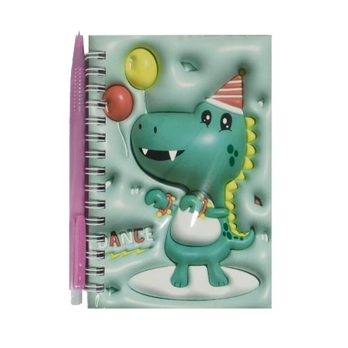 Libreta de Deberes A6 35 hojas + Lapicera Dino