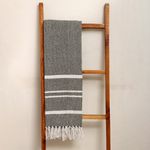 Throw-en-algodon-130-x-170-cm-verde-con-blanco