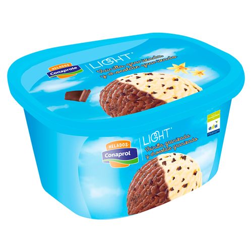 Helado CONAPROLE light Vainilla Chocolate Granizado 2 L