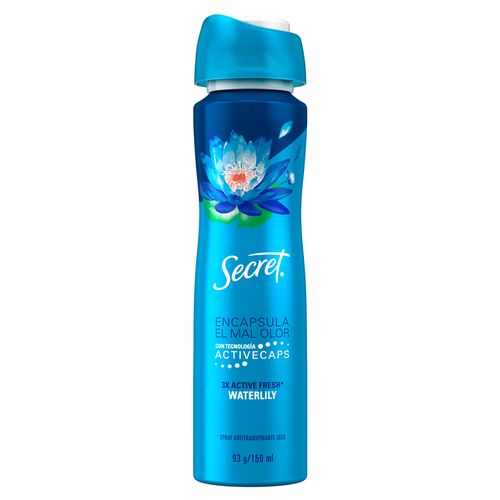 Desodorante SECRET aerosol ap waterlily 150 ml