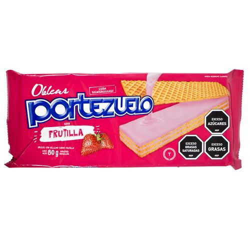 Oblea PORTEZUELO Frutilla 80 g