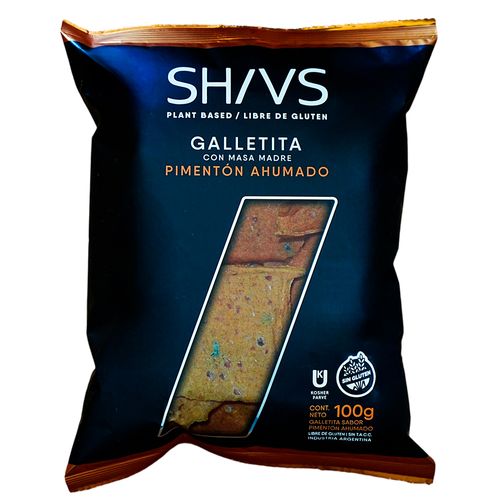 Snack Galletitas Pimentón Ahumado con Masa Madre SHIVS 100 g