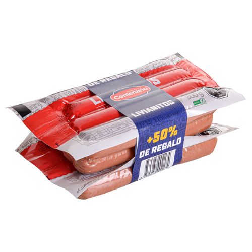 Pack frankfurters livianitos CENTENARIO 8+4