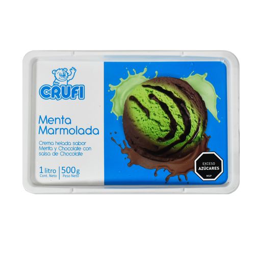 Helado CRUFI menta marmolada 1 L