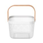 Canasto-con-24x24x17-cm-Acero-Blanco-con-Asa