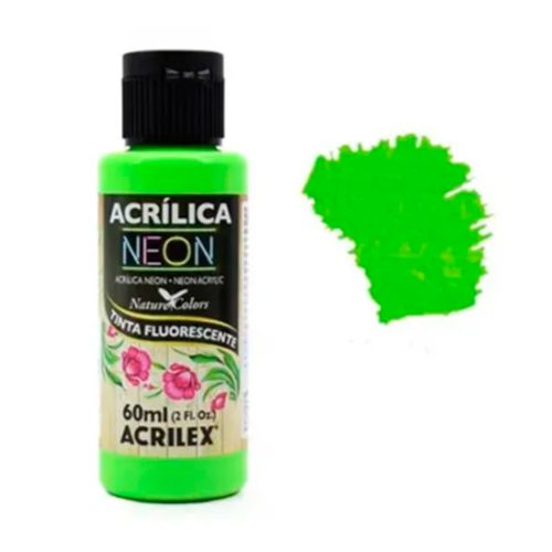 Pintura ACRILEX Neon 60 ml verde