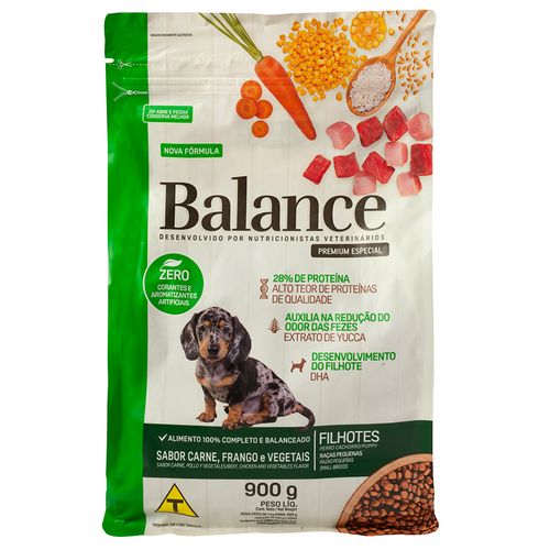 Alimento para perro BALANCE Filhote raza pequeña 900 g